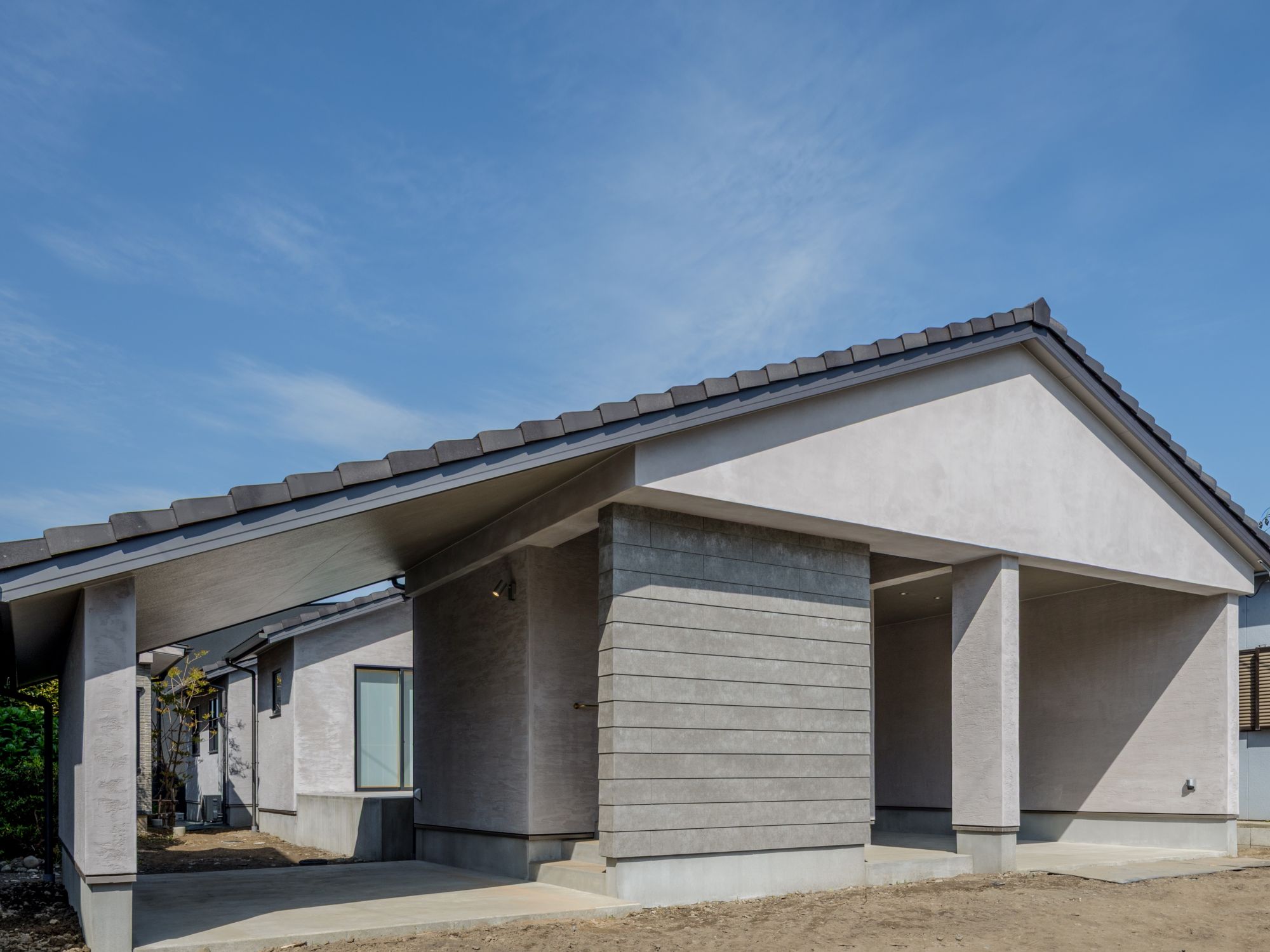 塗り壁材の高性能住宅